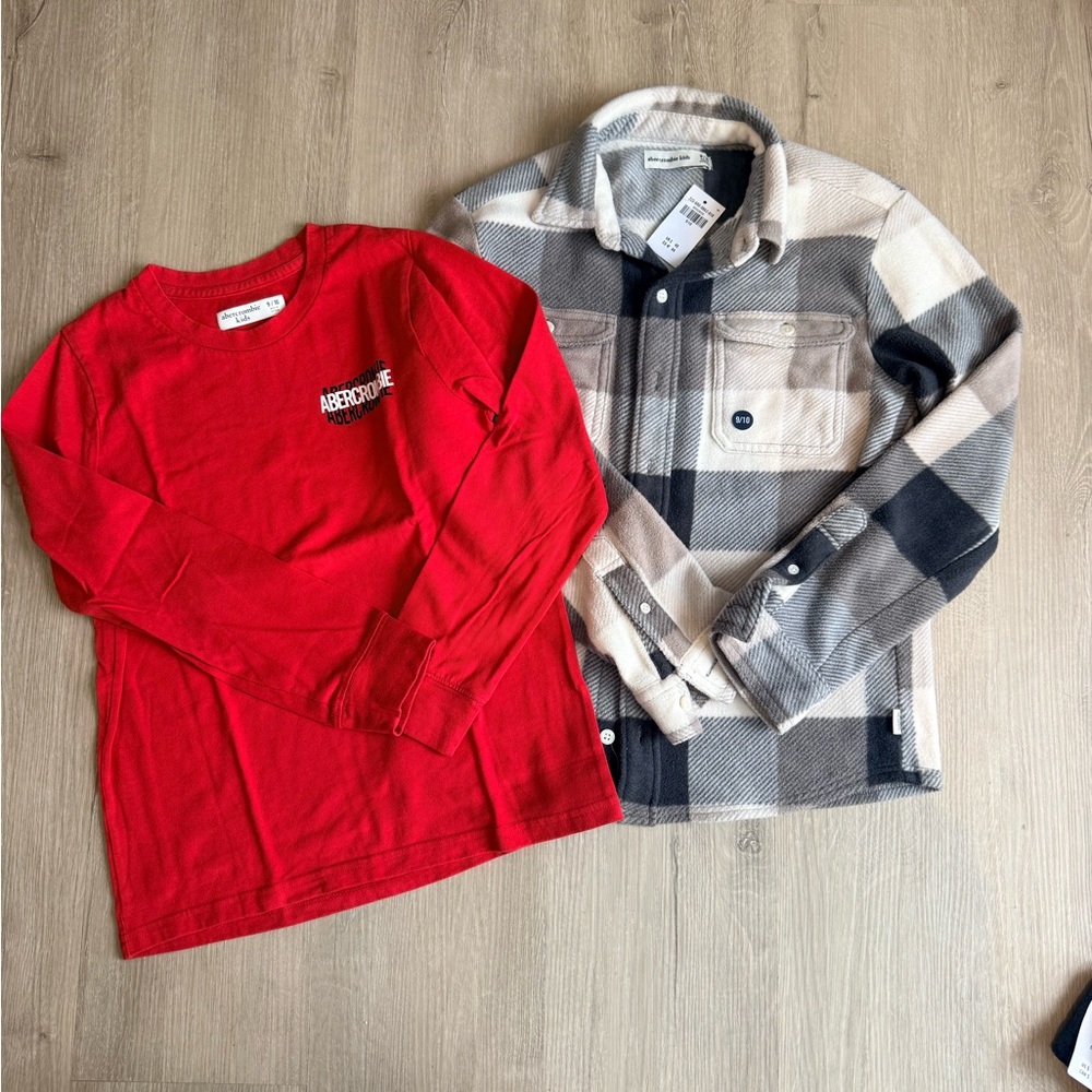 Abercrombie Kids Long Sleeve Shirts, Size: 9/10
